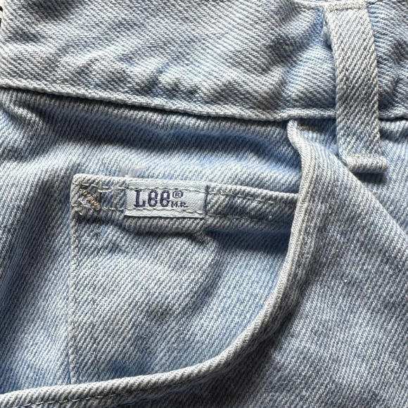 Vintage 80s Lee Acid Washed Jean Shirts Sz 16 Med - Picture 3 of 5
